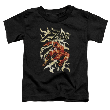 Black toddler t-shirt with The Flash Electric Run graphic