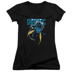 Justice League Blue Beetle Juniors V-Neck T-Shirt Juniors V-Neck T-Shirt DC Comics   
