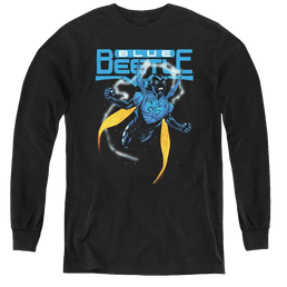 More Dc Characters Blue Beetle - Youth Long Sleeve T-Shirt Youth Long Sleeve T-Shirt DC Comics   