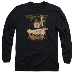 Justice League Deflection Men's Long Sleeve T-Shirt Men's Long Sleeve T-Shirt Wonder Woman   