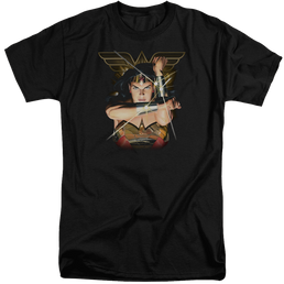 Justice League Deflection Men's Tall Fit T-Shirt Men's Tall Fit T-Shirt Wonder Woman   