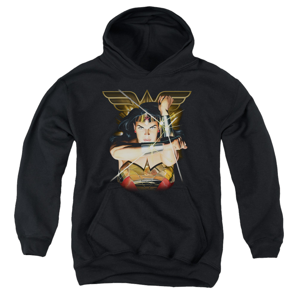 Wonder Woman Deflection - Youth Hoodie Youth Hoodie (Ages 8-12) Wonder Woman   