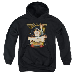 Wonder Woman Deflection - Youth Hoodie Youth Hoodie (Ages 8-12) Wonder Woman   