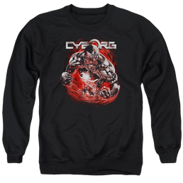 Justice League Engaged Men's Crewneck Sweatshirt Men's Crewneck Sweatshirt DC Comics   