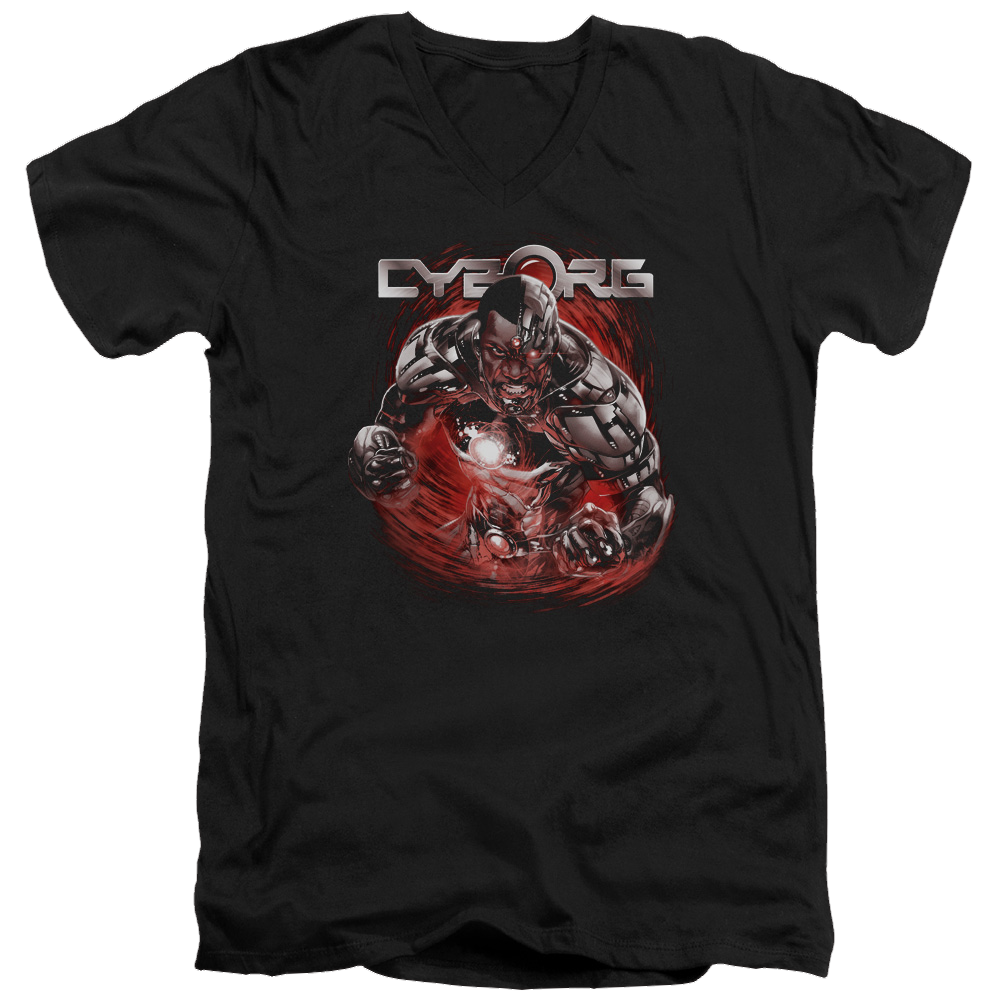 Justice League Engaged Men's V-Neck T-Shirt Men's V-Neck T-Shirt DC Comics   