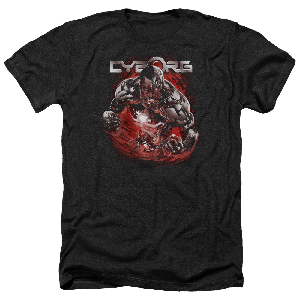 Justice League Engaged Men's Heather T-Shirt Men's Heather T-Shirt DC Comics   