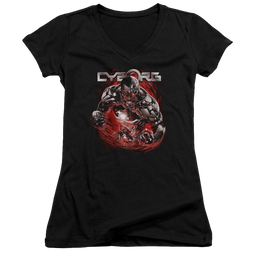 Justice League Engaged Juniors V-Neck T-Shirt Juniors V-Neck T-Shirt DC Comics   