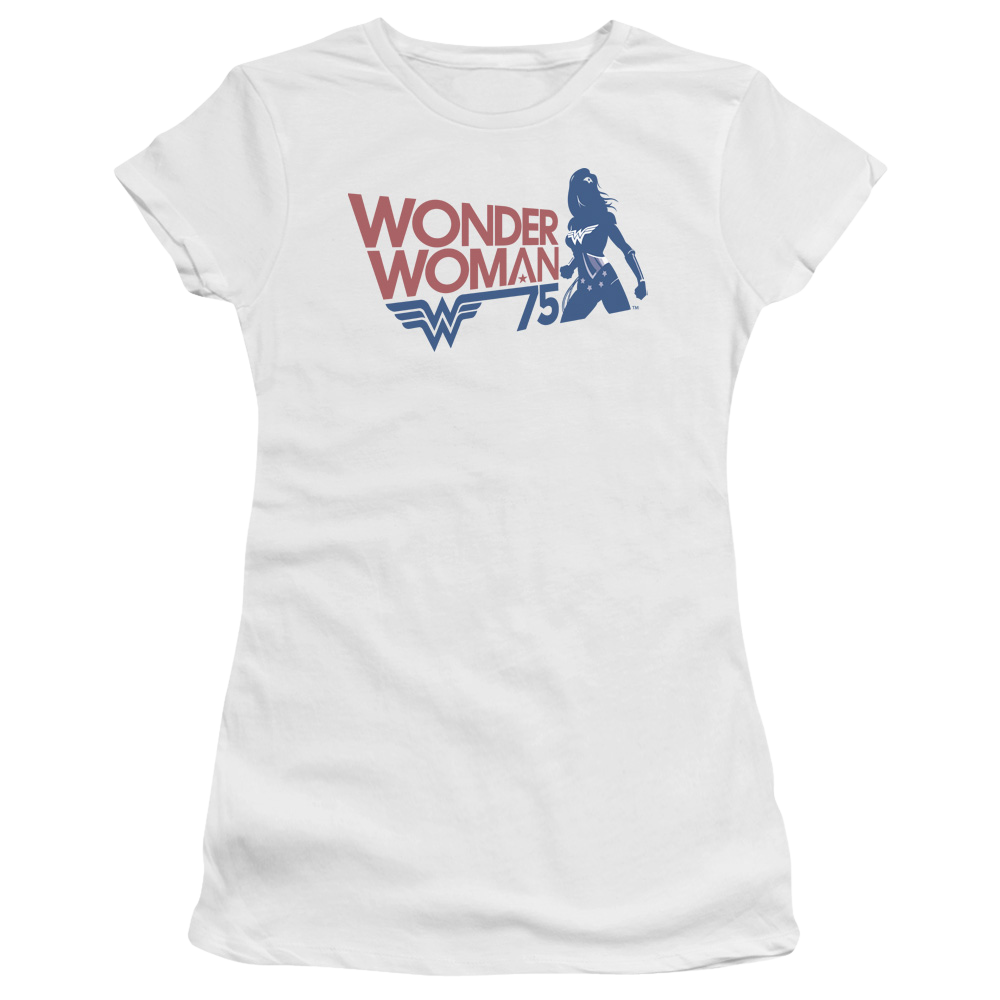 Wonder Woman Ww75 Silhouette - Juniors T-Shirt Juniors T-Shirt Wonder Woman   