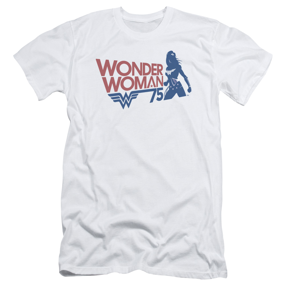 Wonder Woman Ww75 Silhouette - Men's Premium Slim Fit T-Shirt Men's Premium Slim Fit T-Shirt Wonder Woman   