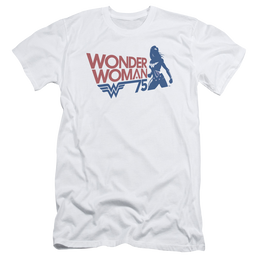 Wonder Woman Ww75 Silhouette - Men's Premium Slim Fit T-Shirt Men's Premium Slim Fit T-Shirt Wonder Woman   