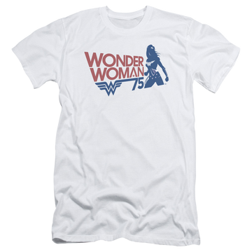 Wonder Woman Ww75 Silhouette - Men's Premium Slim Fit T-Shirt Men's Premium Slim Fit T-Shirt Wonder Woman   