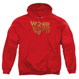 Wonder Woman Wonder Woman 75Th Anniversary Gold Logo - Pullover Hoodie Pullover Hoodie Wonder Woman   