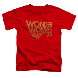 Wonder Woman Wonder Woman 75Th Anniversary Gold Logo - Kid's T-Shirt Kid's T-Shirt (Ages 4-7) Wonder Woman   