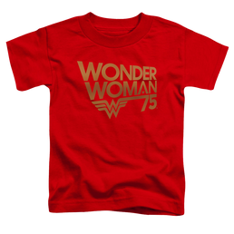 Wonder Woman Wonder Woman 75Th Anniversary Gold Logo - Toddler T-Shirt Toddler T-Shirt Wonder Woman   