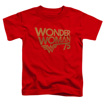 Wonder Woman Wonder Woman 75Th Anniversary Gold Logo - Toddler T-Shirt Toddler T-Shirt Wonder Woman   