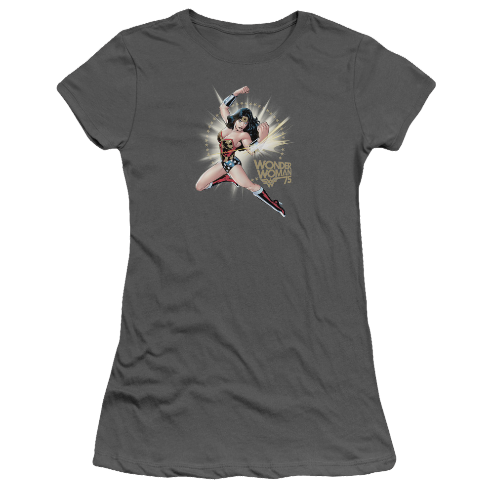 Wonder Woman Ww75 The Bracelets Of Submission - Juniors T-Shirt Juniors T-Shirt Wonder Woman   