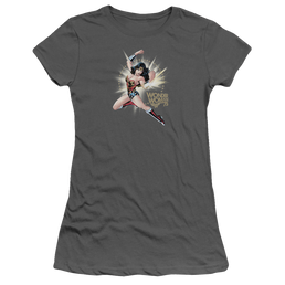 Wonder Woman Ww75 The Bracelets Of Submission - Juniors T-Shirt Juniors T-Shirt Wonder Woman   
