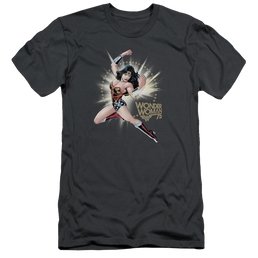 Wonder Woman Ww75 The Bracelets Of Submission - Men's Premium Slim Fit T-Shirt Men's Premium Slim Fit T-Shirt Wonder Woman   