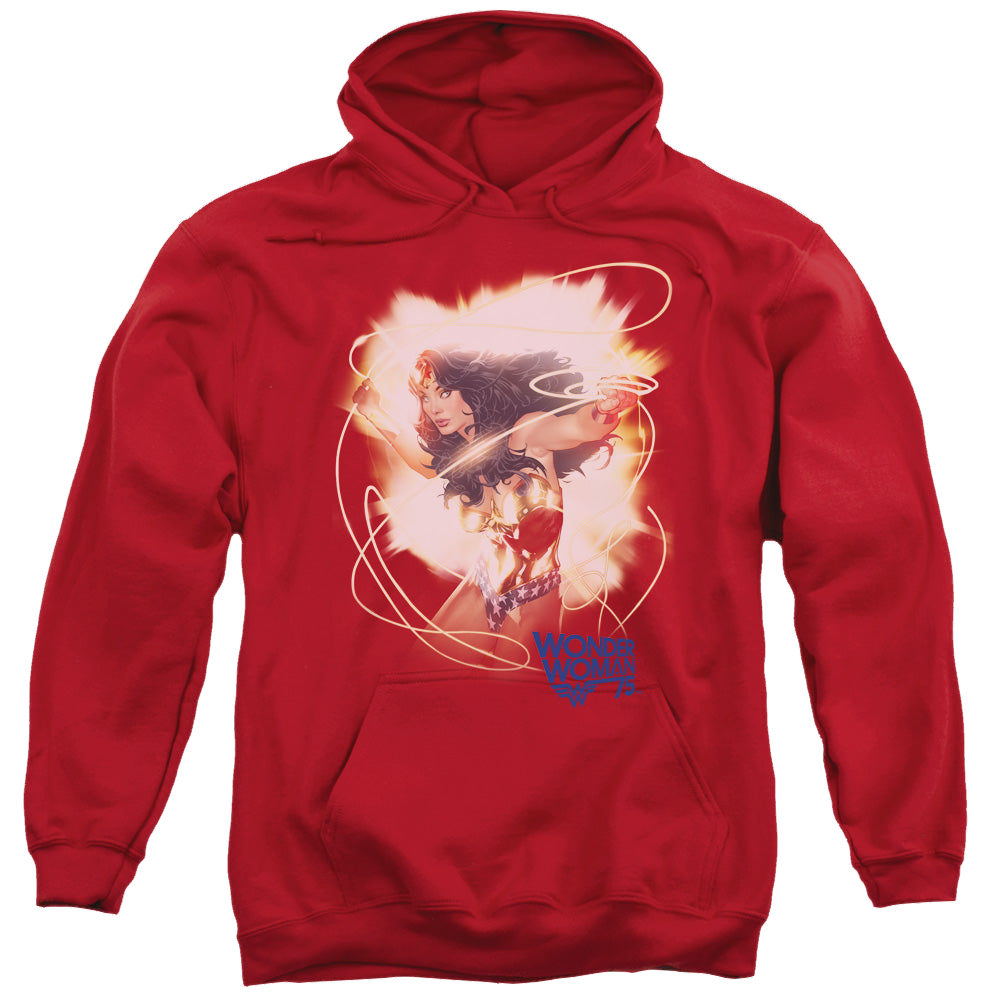 Wonder Woman 75Th Burst - Pullover Hoodie Pullover Hoodie Wonder Woman   