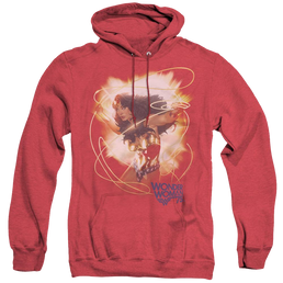 Wonder Woman 75Th Burst - Heather Pullover Hoodie Heather Pullover Hoodie Wonder Woman   