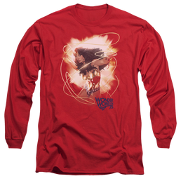Wonder Woman 75Th Burst - Men's Long Sleeve T-Shirt Men's Long Sleeve T-Shirt Wonder Woman   