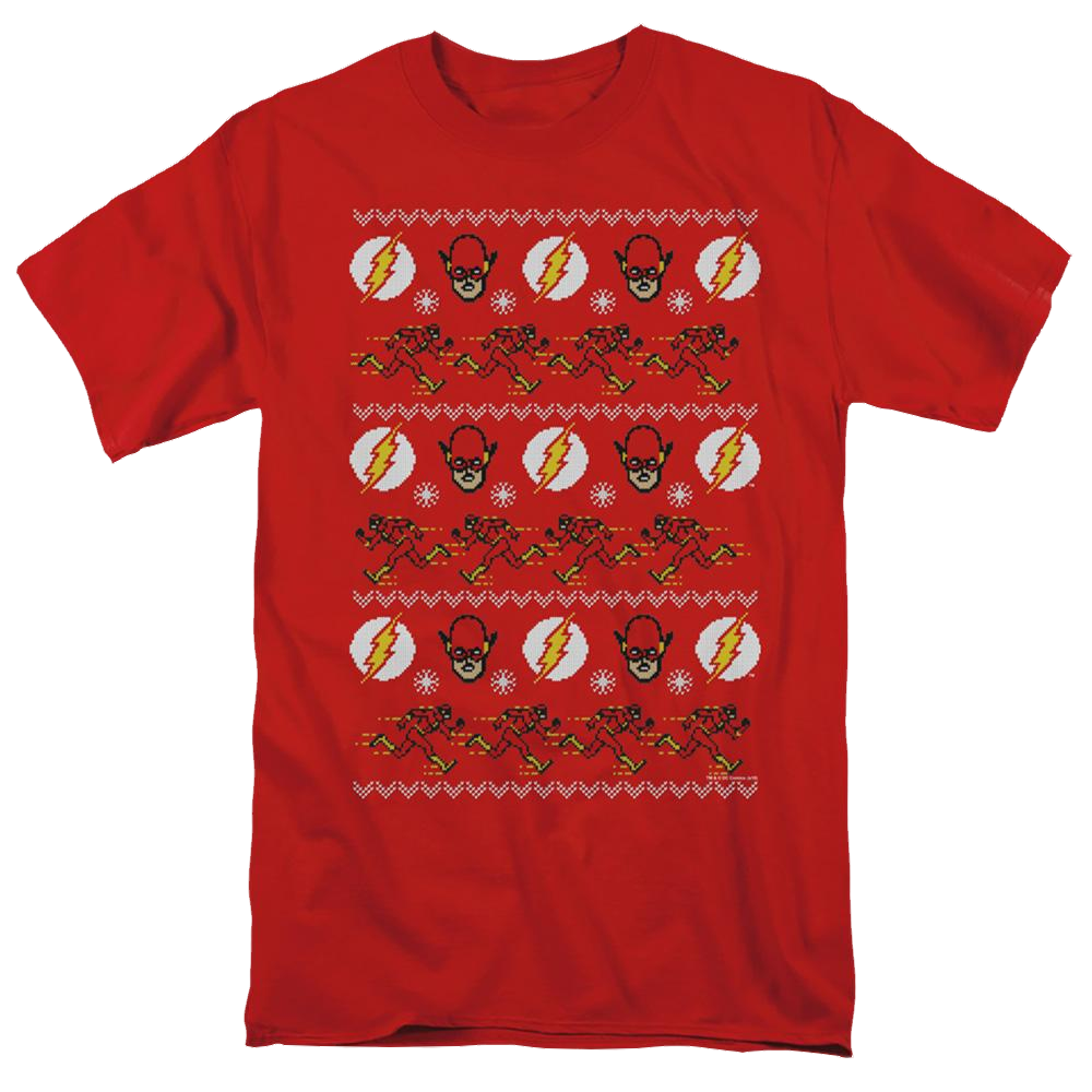 Flash, The The Flash Ugly Christmas Sweater - Men's Regular Fit T-Shirt Men's Regular Fit T-Shirt The Flash   