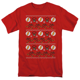 Flash, The The Flash Ugly Christmas Sweater - Men's Regular Fit T-Shirt Men's Regular Fit T-Shirt The Flash   