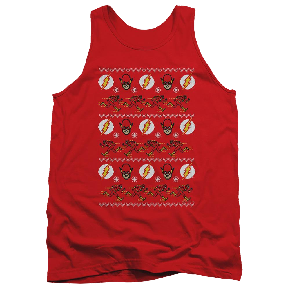 Flash, The The Flash Ugly Christmas Sweater - Men's Tank Top Men's Tank The Flash   