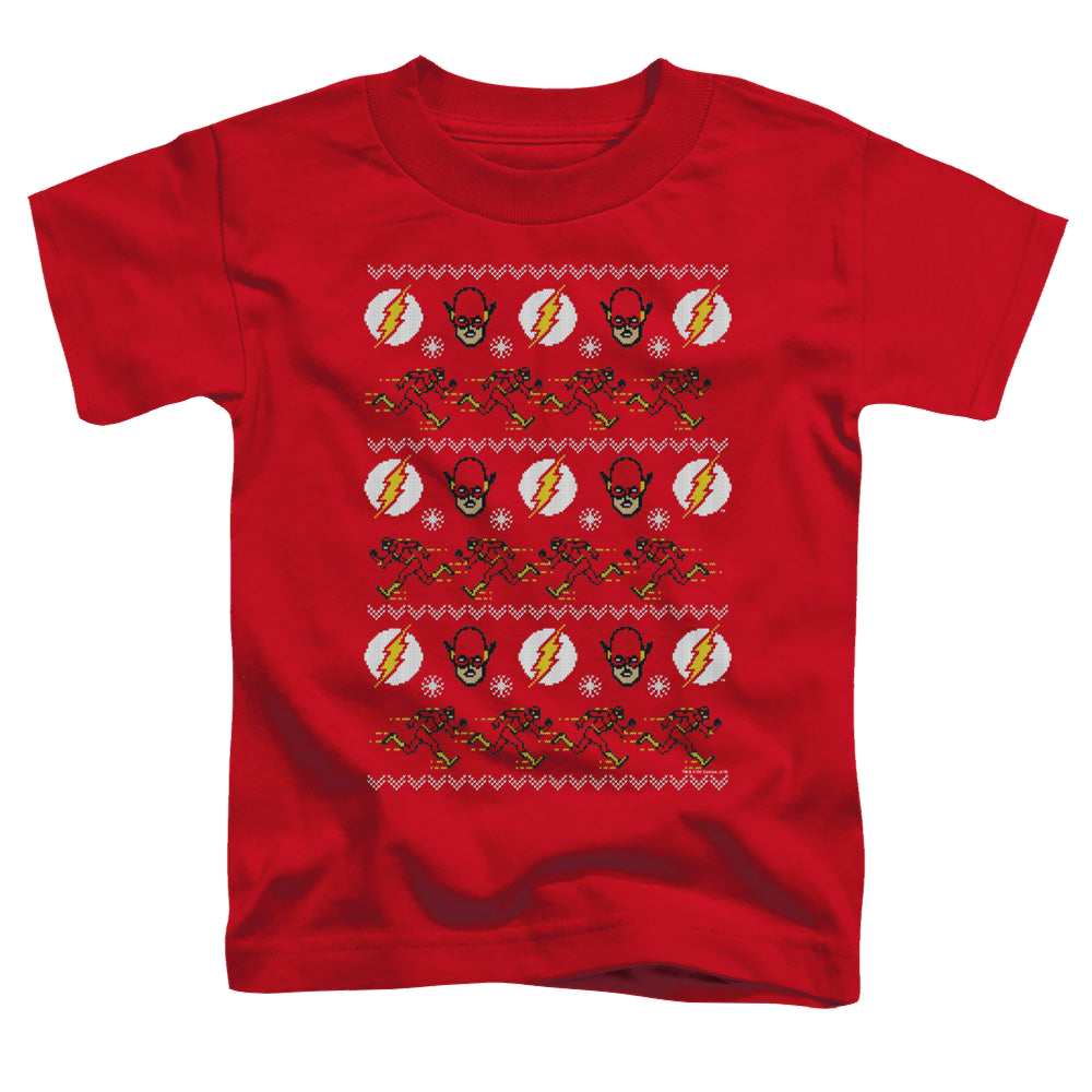 Flash, The The Flash Ugly Christmas Sweater - Toddler T-Shirt Toddler T-Shirt The Flash   
