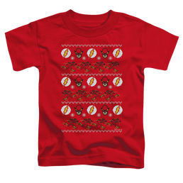 Flash, The The Flash Ugly Christmas Sweater - Toddler T-Shirt Toddler T-Shirt The Flash   