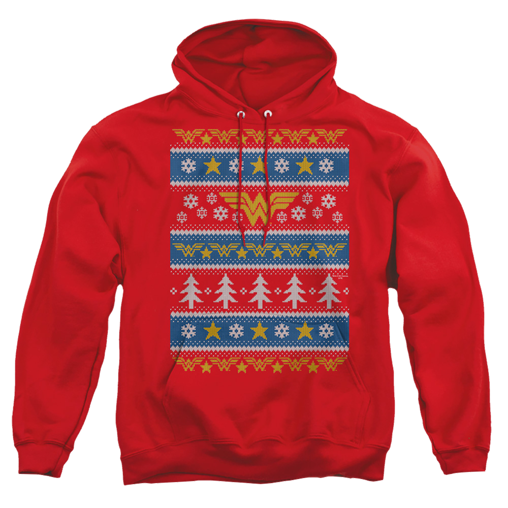 Wonder Woman Wonder Woman Christmas Sweater - Pullover Hoodie Pullover Hoodie Wonder Woman   