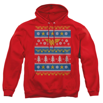 Wonder Woman Wonder Woman Christmas Sweater - Pullover Hoodie Pullover Hoodie Wonder Woman   
