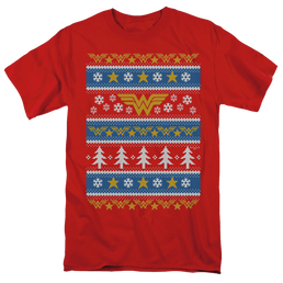 Wonder Woman Wonder Woman Christmas Sweater - Men's Regular Fit T-Shirt Men's Regular Fit T-Shirt Wonder Woman   