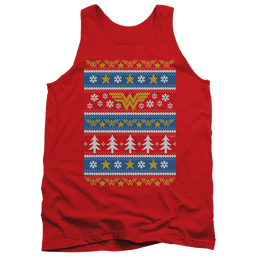 Wonder Woman Wonder Woman Christmas Sweater - Men's Tank Top Men's Tank Wonder Woman   