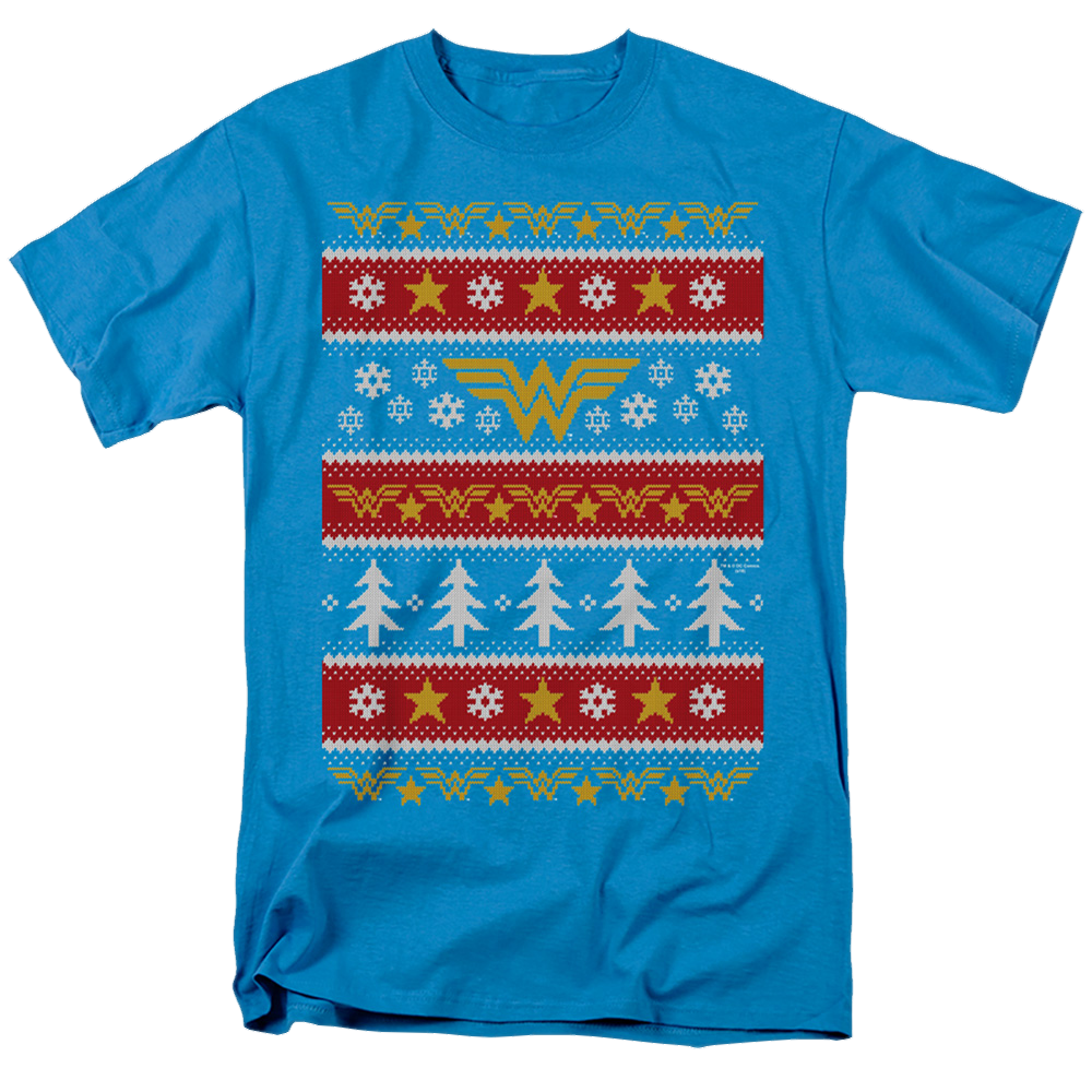 Wonder Woman Wonder Woman Christmas Sweater - Men's Regular Fit T-Shirt Men's Regular Fit T-Shirt Wonder Woman   
