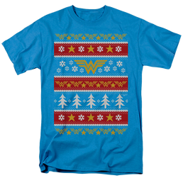 Wonder Woman Wonder Woman Christmas Sweater - Men's Regular Fit T-Shirt Men's Regular Fit T-Shirt Wonder Woman   