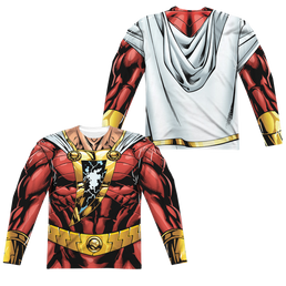 Justice League Shazam Uniform Men's All-Over Print Long Sleeve T-Shirt Men's All-Over Print Long Sleeve Shazam   