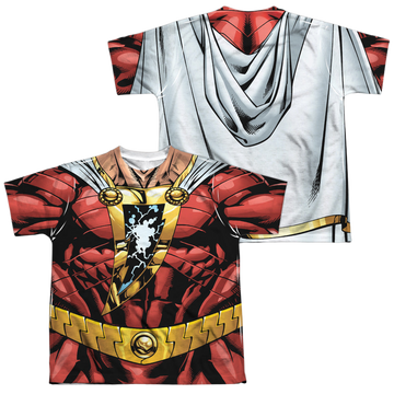 Shazam Uniform youth all-over print t-shirt for ages 8 to 12