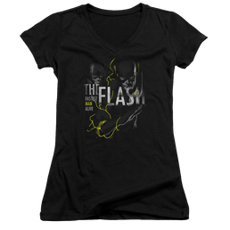 Flash, The Bold Flash - Juniors V-Neck T-Shirt Juniors V-Neck T-Shirt The Flash   