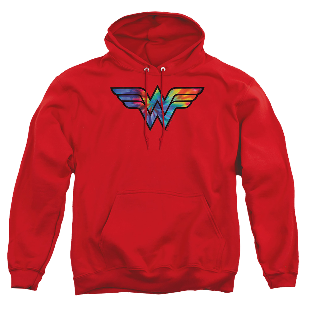 Wonder Woman Wonder Woman Tie Dye Logo - Pullover Hoodie Pullover Hoodie Wonder Woman   