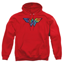 Wonder Woman Wonder Woman Tie Dye Logo - Pullover Hoodie Pullover Hoodie Wonder Woman   
