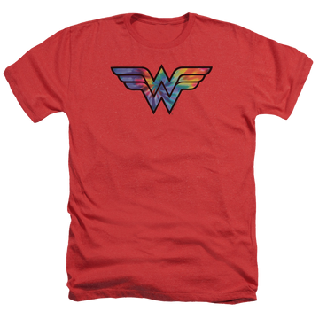 Wonder Woman Wonder Woman Tie Dye Logo - Men's Heather T-Shirt Men's Heather T-Shirt Wonder Woman   