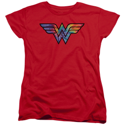 Wonder Woman Wonder Woman Tie Dye Logo - Women's T-Shirt Women's T-Shirt Wonder Woman   