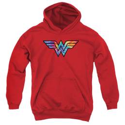 Wonder Woman Wonder Woman Tie Dye Logo - Youth Hoodie Youth Hoodie (Ages 8-12) Wonder Woman   