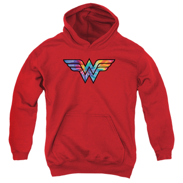 Wonder Woman Wonder Woman Tie Dye Logo - Youth Hoodie Youth Hoodie (Ages 8-12) Wonder Woman   