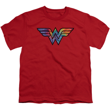 Wonder Woman Wonder Woman Tie Dye Logo - Youth T-Shirt Youth T-Shirt (Ages 8-12) Wonder Woman   