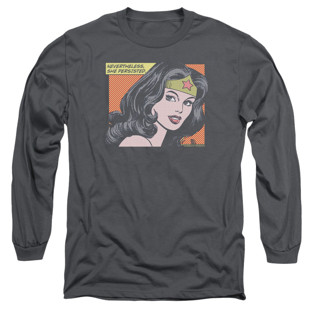 Wonder Woman She Persisted - Men's Long Sleeve T-Shirt Men's Long Sleeve T-Shirt Wonder Woman   