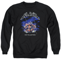 Flash, The Run The Lightning - Men's Crewneck Sweatshirt Men's Crewneck Sweatshirt The Flash   