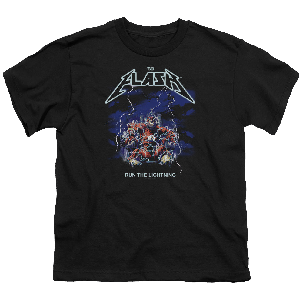 Flash, The Run The Lightning - Youth T-Shirt Youth T-Shirt (Ages 8-12) The Flash   