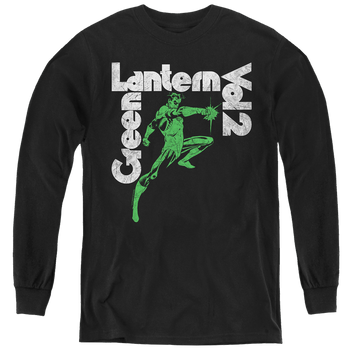 Black youth long sleeve t-shirt with Green Lantern Vol 2 graphic